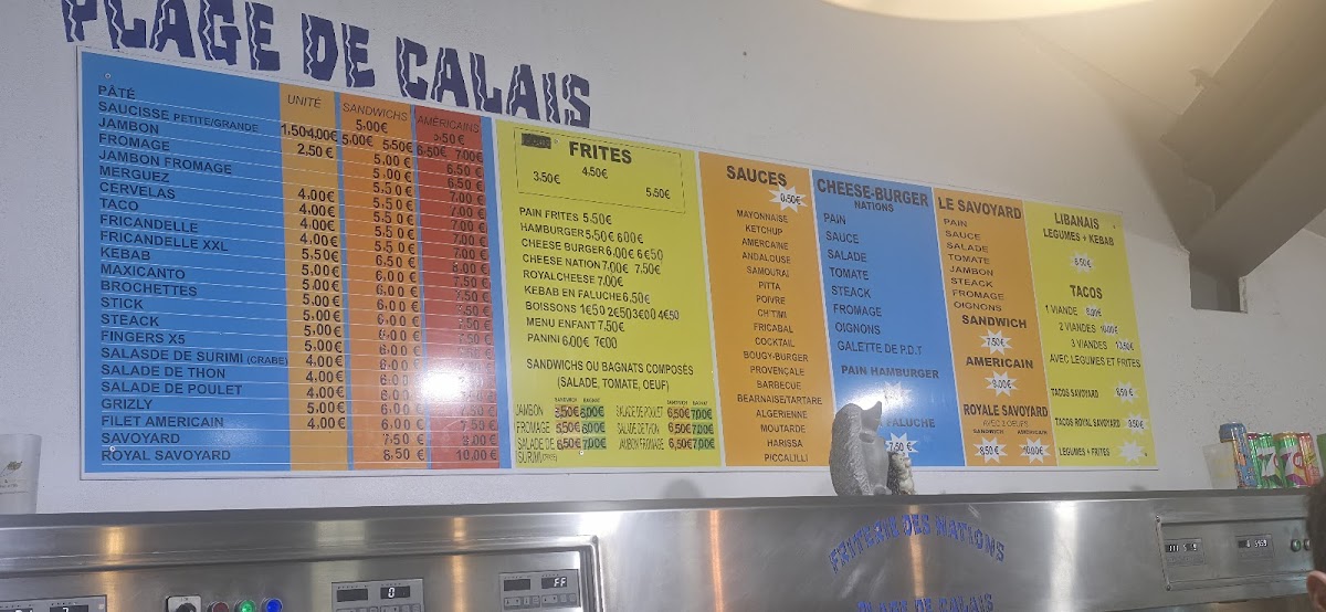 Friterie des Nations Menu - Image 2