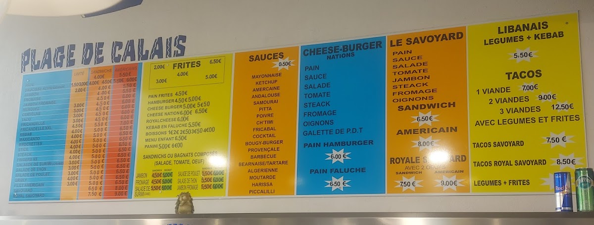 Friterie des Nations Menu - Image 3