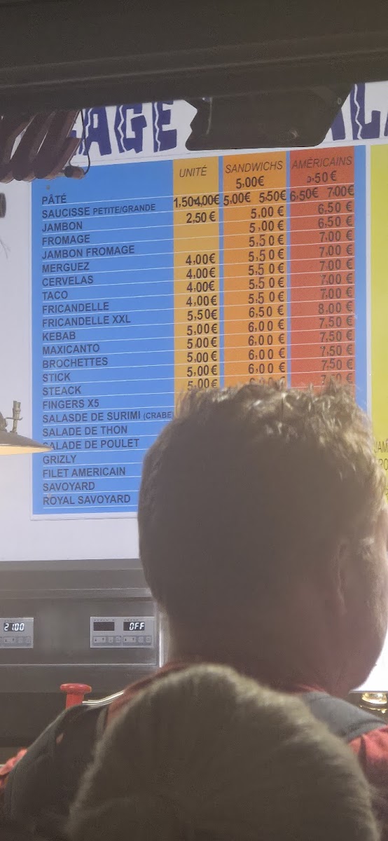 Friterie des Nations Menu - Image 4