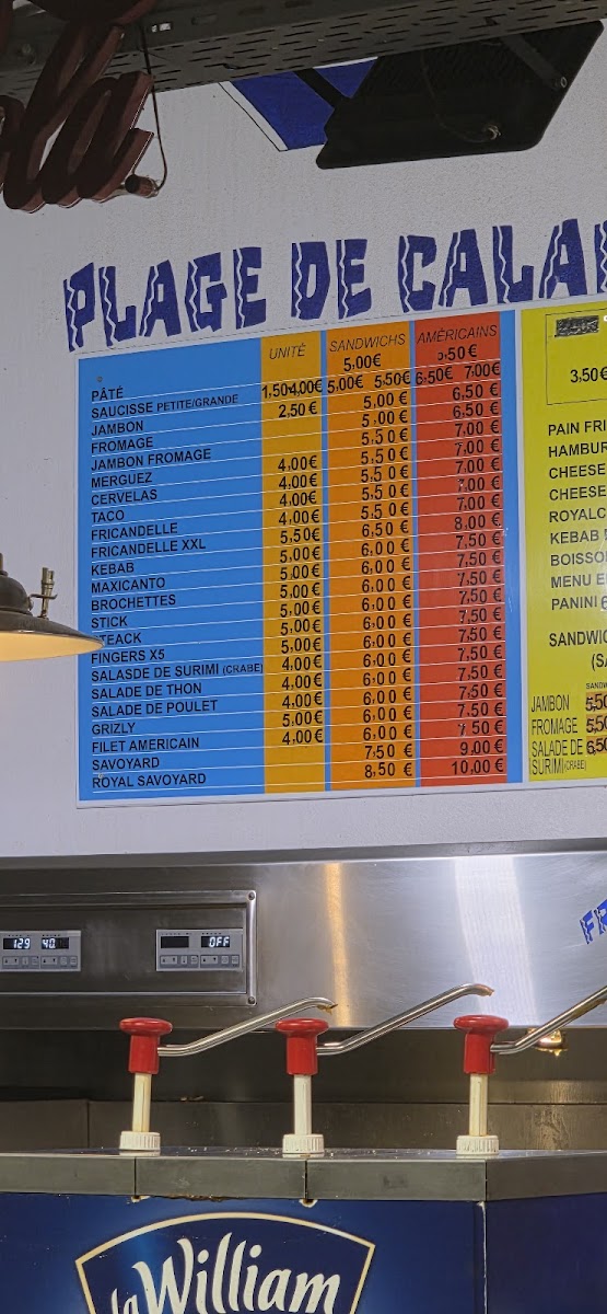 Friterie des Nations Menu - Image 5
